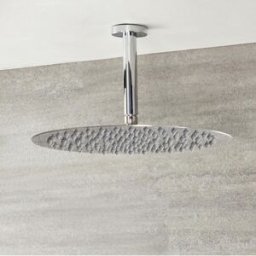 HudsonReed Soffione Doccia Fisso da Parete Design Rotondo Ultrapiatto 400mm - Mirage