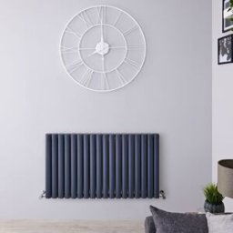 HudsonReed Termosifone Orizzontale Antracite di Design in Alluminio - 2067W - 600 x 1070mm - Revive Air