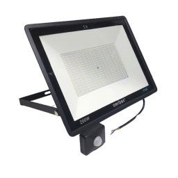 Trade Shop - Faro Led Da Esterno Con Sensore Crepuscolare 200 W Luce Fredda Con Staffa G6200 -