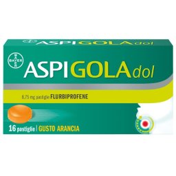 Aspi Gola Dol caramelle antinfiammatorio mal di gola 16 pastiglie