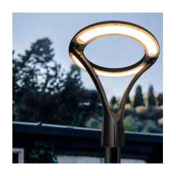 Trade Shop - Lampione Moderno Led 100w Cerchio Fungo Ip65 Luce Esterni Giardino Cortile Gd-100w -