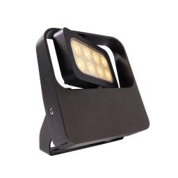 Trade Shop - Faretto Led 9w Orientabile Faro Ip65 Esterno Proiettore Luce Giardino Vetrine 230v -