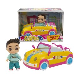 Trade Shop - La Macchina Di Luì E Sofì In Auto Cabrio Gioco Me Contro Te Con Mini Doll 12 Cm -