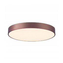 Trade Shop - Plafoniera Tonda Led 42w Cct 3000k 4000k Lampada Soffitto Parete Luce 3200lm 40cm - Marrone