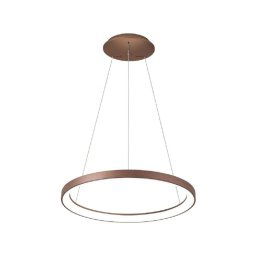 Trade Shop - Lampadario Pendente Led 30w Cct Lampada Sospensione Circolare 38m Luce Cucina Bar - Marrone
