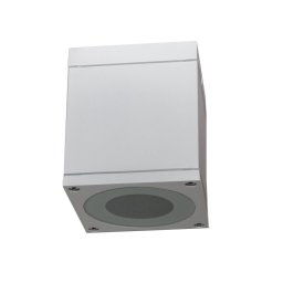 Trade Shop - Faretto Plafoniera Soffitto Led Gu10 Lampada Quadrata Esterno Impermeabile Ip65 - Bianco
