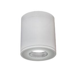 Trade Shop - Faretto Lampada Soffitto Attacco Gu10 Plafoniera Tonda Esterno Led Impermeabile - Bianco