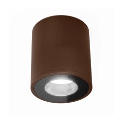 Trade Shop - Faretto Lampada Soffitto Bagno Vasca Box Doccia Portalampada Gu10 Impermeabile Ip65 - Marrone