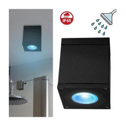 Trade Shop - Plafoniera Faretto Quadrato Soffitto Impermeabile Gu10 Vasca Box Doccia Bagno 230v -