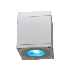 Trade Shop - Plafoniera Faretto Quadrato Soffitto Impermeabile Gu10 Vasca Box Doccia Bagno 230v - Bianco