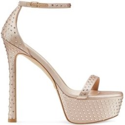 Stuart Weitzman Nudistcurve Hollywood Shine Sandal - Donna Adobe 39.5