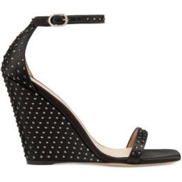 Stuart Weitzman Nudistshine 100 Wedge - Donna Nero 38.5