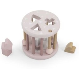 Ruota Forme Geometriche a Incastro Label Label Legno di Faggio Rosa