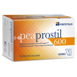 Peaprostil 600 - Integratore Prostata E Vie Urinarie 16 Bustine Orosolubili - FARMITALIA