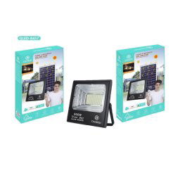 Trade Shop - Faro A Led Luce Ricarica Solare Ip67 600w Con Crepuscolare Telecomando Gled-8457 -