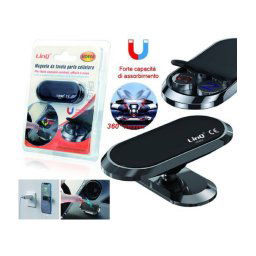 Trade Shop - Magnete Porta Smartphone Cellulare Per Console Centrale Auto Casa Ufficio Hd664 -