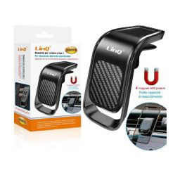 Trade Shop - Supporto Staffa Porta Cellulare Bocchette Aria 4 Magneti Per Smartphone Hd679 -