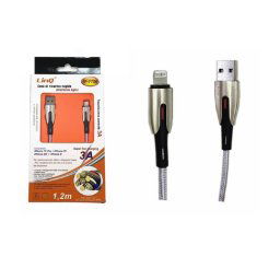 Trade Shop - Cavo Di Ricarica Rapida 3a Usb Interfaccia Lightning Iphone Ios 1.2 Mt Ip-7756 -