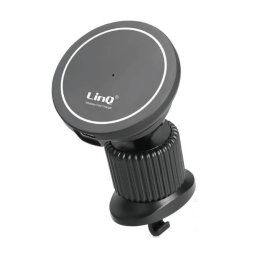 Trade Shop - Caricabatteria Wireless Magnetico Presa Aria Auto 360° Qi 15 W Smartphone C3524 -