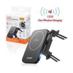 Trade Shop - Caricabatteria Wireless Auto Qi 15w Smartphone Presa Aria Mercedes Benz Luce C3527 -