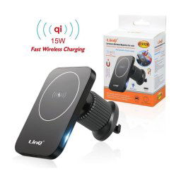 Trade Shop - Caricabatteria Wireless Magnetico Per Presa D'aria Auto Qi 15 W Smartphone C3526 -