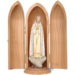 Madonna di Fatima in nicchia (altezza Madonna) color