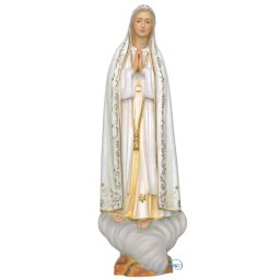 Scultura in legno Madonna di Fatima color