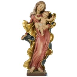 Madonna con Bambino-stile barocco in legno color