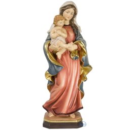 Madonna con Bambino-stile barocco in legno color