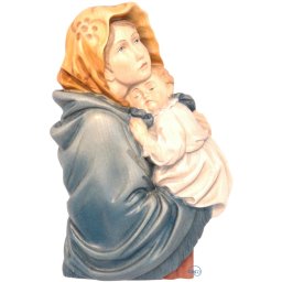Rilievo Madonna della Strada-Ferruzzi in legno color