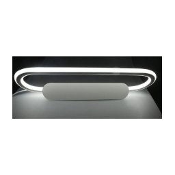 Trade Shop - Applique Led Lampada Da Specchio 16w Ovale Bagno Luce 3000k 6500k 4000k 45cm F06 - -bianco Freddo -
