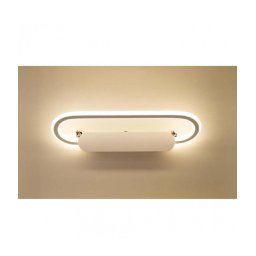 Trade Shop - Applique Led Lampada Da Specchio 16w Ovale Bagno Luce 3000k 6500k 4000k 45cm F06 - -bianco Naturale -