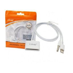 Trade Shop - Cavo Adattatore Di Carica Per Iphone 30-pin Lightning + Jack Audio 3,5mm Ip-7746 -