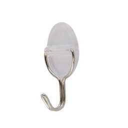 Trade Shop - Set 3pz Ganci Appendini Adesivi Parete Casa Cucina Bagno Attaccapanni Ovale 87010 -