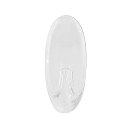 Trade Shop - Set 2pz Ganci Appendini Adesivi Parete Casa Cucina Bagno Attaccapanni Ovali 87013 -