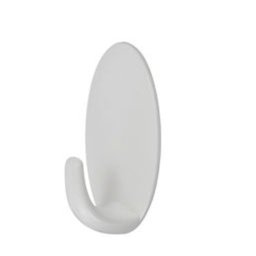 Trade Shop - Gancio Appendino Adesivo Da Parete Casa Cucina Bagno Attaccapanni Ovale 59675 -