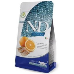 Farmina N&D Grain Free Feline Adult Ocean Aringa e Arancia 10 kg (GRATIS SPEDIZIONE)