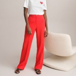 LA REDOUTE COLLECTIONS Pantaloni dritti fluidi, in Lyocell