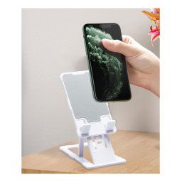 Trade Shop - Supporto Da Scrivania Porta Cellulare Tablet Da 4" Ufficio Ultra Sottile Q-zj302 -