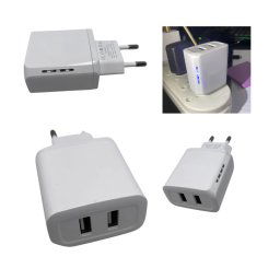 Trade Shop - Caricatore Alimentatore Caricabatterie 18w 5v-4,8a Con Doppia Entrata Usb Q-cd10 -