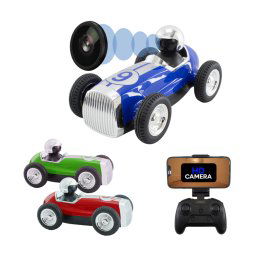 Trade Shop - Macchina Auto Retrò Radiocomandata F9 Cam Wifi Speaker Bluetooth App Smartphone -