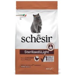 SCHESIR Cat Sterilized & Light al Pollo 400G