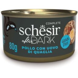 SCHESIR After Dark Cat Lattina Multipack 12x80G POLLO CON UOVO DI QUAGLIA