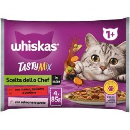 WHISKAS Tasty Mix Cat Busta Multipack 4x85G MIX CARNE E PESCE