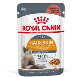 ROYAL CANIN Cat Care Hair&Skin in Salsa Busta Multipack 48x85G CARNI E DERIVATI