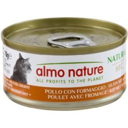 ALMO NATURE Cat Lattina Multipack 6x70G POLLO CON FORMAGGIO