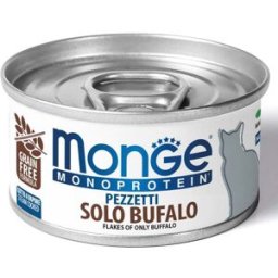 Monge Monoprotein Cat Lattina Multipack 24x80G BUFALO