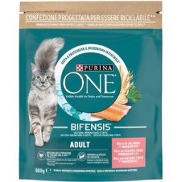 PURINA ONE Gatto Adult Salmone e Cereali Integrali 800G