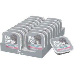 BEFORTIS Dog Skin and Coat Vaschetta Multipack 18x300G SALMONE