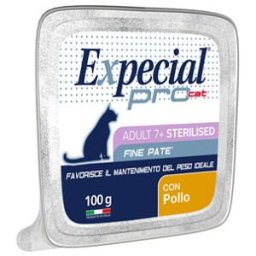 EXPECIAL PRO Cat Sterilized 7+ Vaschetta Multipack 32x100G POLLO